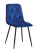 Стул C-1333 синий UF910-19/матовый черный фото Стул C-1333 синий UF910-19/матовый черный. Фото №1