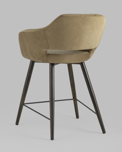 Стул полубарный Саймон велюр капучино. Фото №7