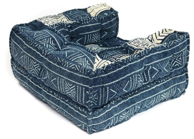 Модуль мягкий кресельный Secret De Maison BASCO (mod. MA-112) cotton Kilim, 80х80х20см, синий. Фото №2