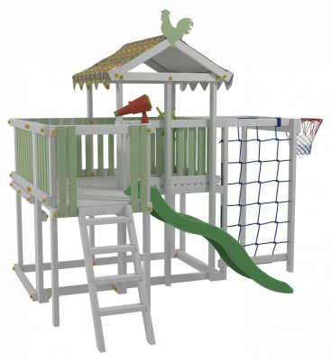 Комплекс игровой ДК5Б, бирюзовый, серый. Фото №5