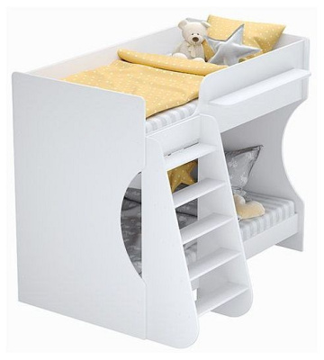Кровать двухъярусная Polini Kids Dream 1500, белый фото Кровать двухъярусная Polini Kids Dream 1500, белый. Фото №3