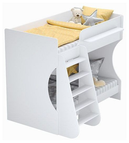 Кровать двухъярусная Polini Kids Dream 1500, белый фото Кровать двухъярусная Polini Kids Dream 1500, белый. Фото №3