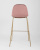 Стул барный Валенсия велюр пыльно-розовый золотые ножки. Фото №6