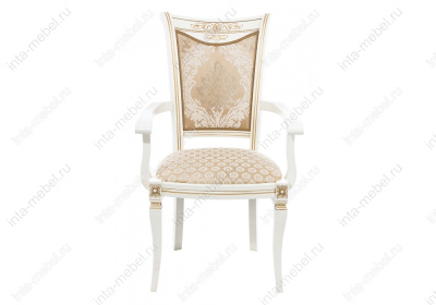 Стул деревянный Mariano молочное патина фото Стул деревянный Mariano молочное патина. Фото №2