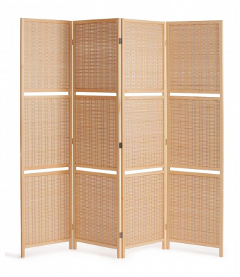 Ширма с полками Secret De Maison L'ARCHET (mod. TT-RD029) сосна+бамбук, 200*180, натуральный (natural wood). Фото