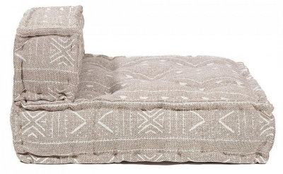 Модуль мягкий со спинкой  Secret De Maison SILESIA (mod. 10098) cotton Kilim, 80х80х43см, бежевый. Фото №2