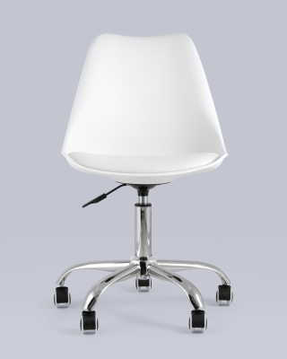 Стул офисный BLOK NEW пластиковый белый. Фото