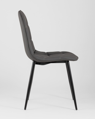 Стул Тейлор экокожа тёмно-серый фото Стул Тейлор экокожа тёмно-серый. Фото №4