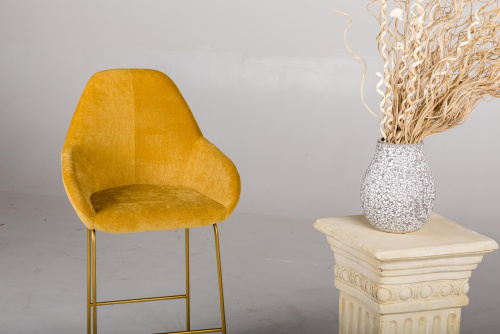 Кресло полубар Kent Грей/Линк Золото. Фото №8