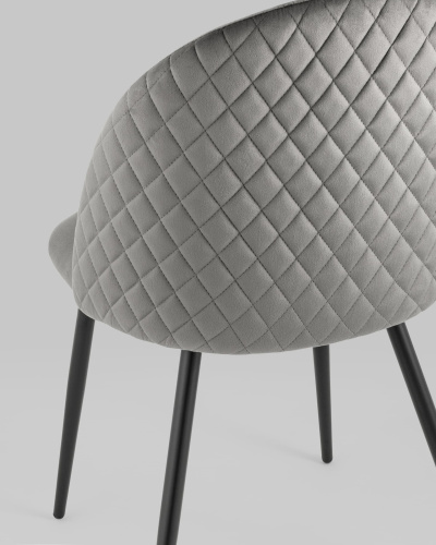 Стул Lilly велюр антрацитовый. Фото №8