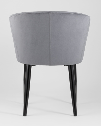 Кресло Ральф велюр серый. Фото №6