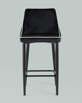Стул полубарный Коби велюр черный фото Стул полубарный Коби велюр черный. Фото №5