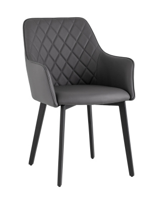 Стул Прайм экокожа серая фото Стул Прайм экокожа серая. Фото №2