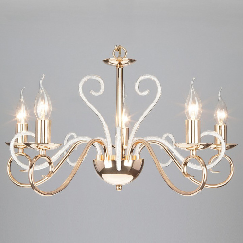 Подвесная люстра Eurosvet Silva 60090/5 золото. Фото №1