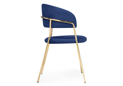 Стул Kamelia dark blue / gold фото Стул Kamelia dark blue / gold. Фото №3