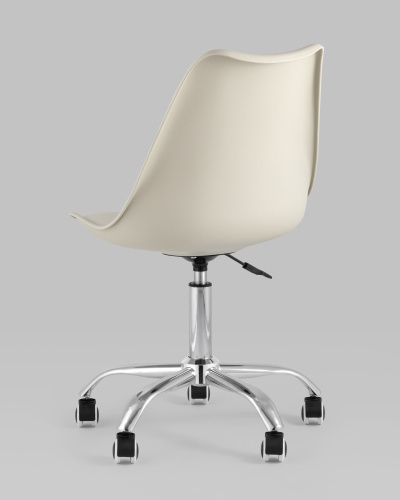 Стул офисный BLOK NEW пластиковый бежевый. Фото №7