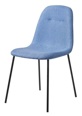 Стул C-1101 синий/матовый черный фото Стул C-1101 синий/матовый черный. Фото №3