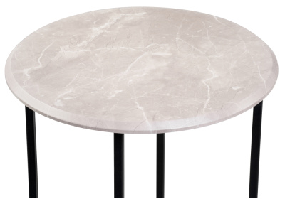 Журнальный стол, Грейс мрамор серый / черный. Фото