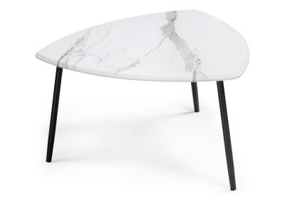 Журнальный стол, Лойс мрамор белый / дуб вотан. Фото