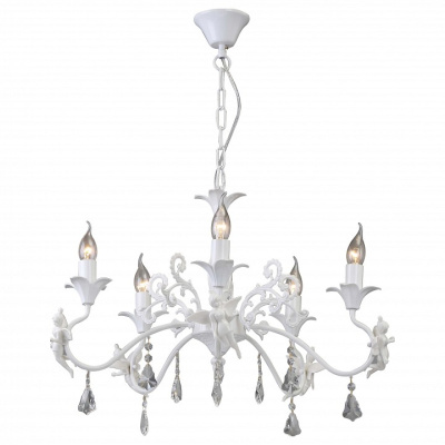Подвесная люстра Arte Lamp Angelina A5349LM-5WH фото Подвесная люстра Arte Lamp Angelina A5349LM-5WH. Фото №2