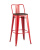 Стул барный TOLIX WOOD со спинкой красный глянцевый фото Стул барный TOLIX WOOD со спинкой красный глянцевый. Фото №1