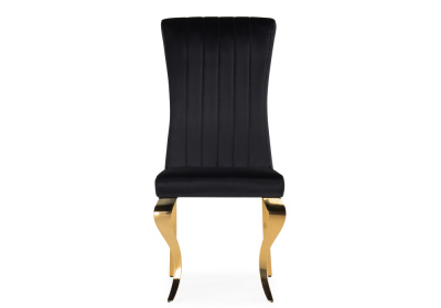 Стул на металлокаркасе Lund black / gold фото Стул на металлокаркасе Lund black / gold. Фото №2