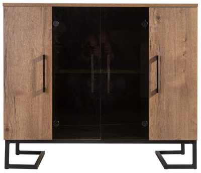 Тумба под оргтехнику Loft Дуб Табак. Фото