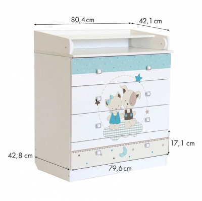 Комод пеленальный Polini Kids Simple 1580, белый фото Комод пеленальный Polini Kids Simple 1580, белый. Фото №4