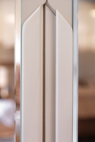 Шкаф двухстворчатый с зеркалами Сканди Жемчужно-белый. Фото №12