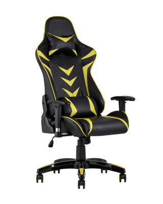Кресло игровое TopChairs Corvette желтое фото Кресло игровое TopChairs Corvette желтое. Фото №2