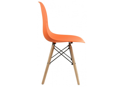 Стул деревянный Eames PC-015 orange. Фото
