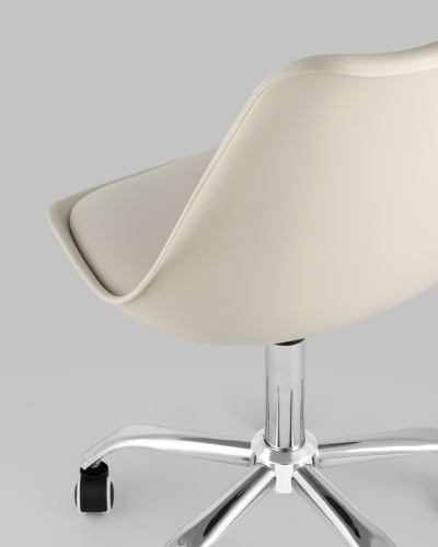 Стул офисный BLOK NEW пластиковый бежевый. Фото №8