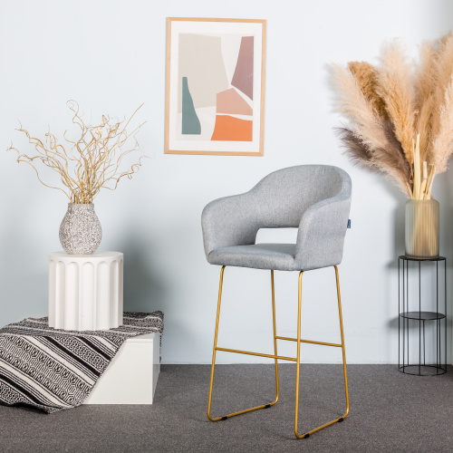 Кресло Бар Oscar Грей/ЛинкЗолот. Фото №7