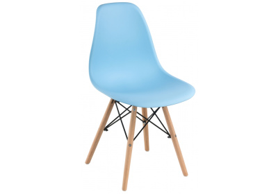 Стул деревянный Eames PC-015 blue фото Стул деревянный Eames PC-015 blue. Фото №2