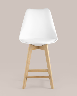 Стул полубарный FRANKFURT белый. Фото