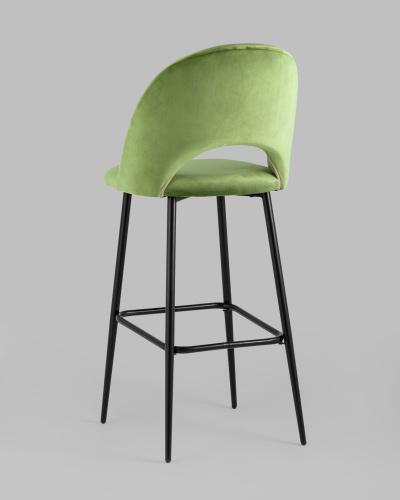 Стул барный Меган велюр травяной. Фото №7