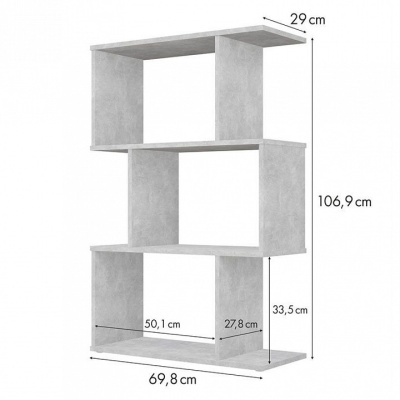 Стеллаж Polini Home Smart, серый. Фото №5