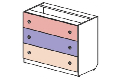 Комод высокий широкий Силуэт фото Комод высокий широкий Силуэт. Фото №2