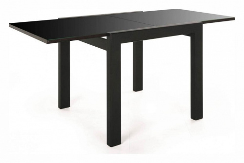 Стол Джокер-Бизнес 700*900(1800)*750 (Венге/стекло черный янтарь). Фото №2