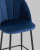 Стул полубарный Логан велюр синий фото Стул полубарный Логан велюр синий. Фото №9