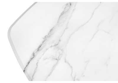 Журнальный стол, Лойс мрамор белый / дуб вотан. Фото